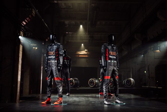 ADIDAS AND AUDI REVOLUT F1 TEAM LAUNCH FIRST OFFICIAL COLLECTION AHEAD OF FORMULA 1 DEBUT