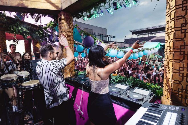 DOUBLE TOUCH AND REIGAN LEAD A SUNSET SESSION AT SHIMMERS